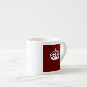 Calm Crown Burgundy Red Accent behalten Espressotasse
