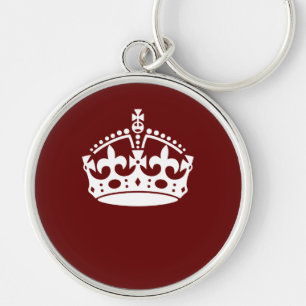 Calm Crown Burgundy Red Accent behalten Schlüsselanhänger