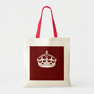 Calm Crown Burgundy Red Accent behalten Tragetasche