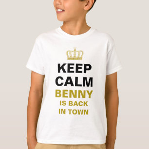CALM & Crown gold behalten + Ihr eigener Text T-Shirt