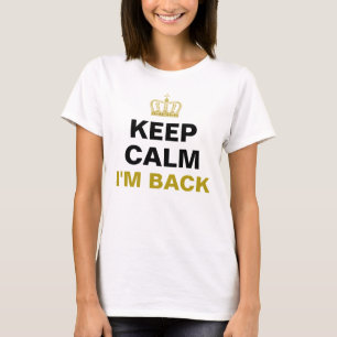 CALM & Crown gold behalten + Ihr eigener Text T-Shirt
