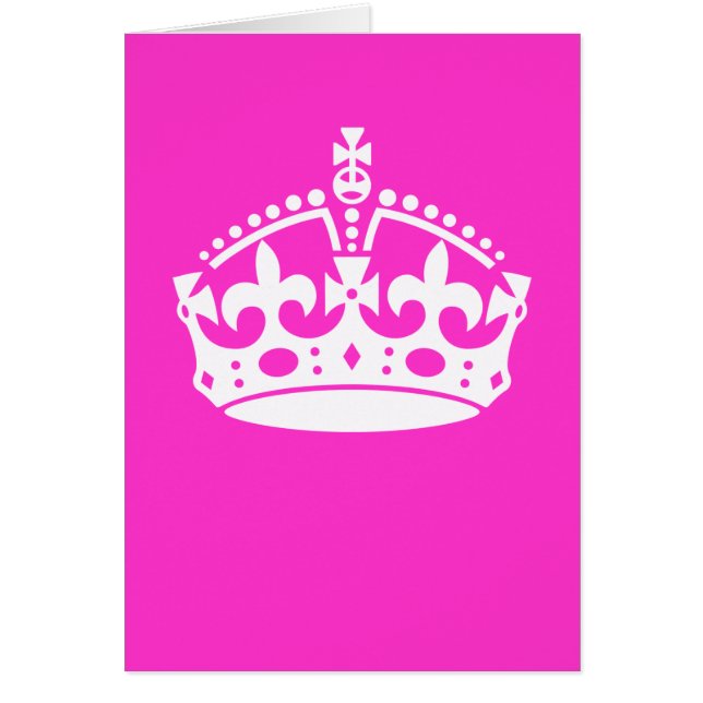 CALM CROWN Royal Icon auf Pink behalten Anpassen (Vorne)
