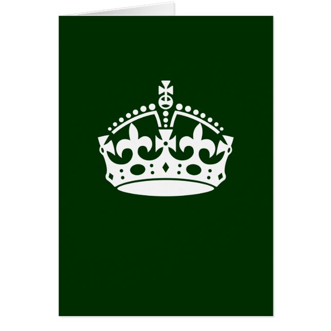 CALM-CROWN-Symbol auf der grünen Dekoration behalt (Vorne)