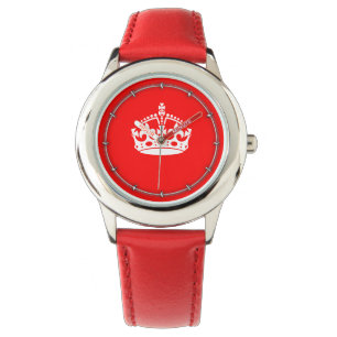 CALM CROWN Symbol auf Feuer rot behalten Anpassen Armbanduhr
