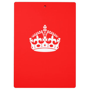 CALM CROWN Symbol auf Feuer rot behalten Anpassen Klemmbrett