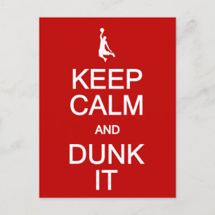 Calm & Dunk It Postcard behalten, anpassen Postkarte