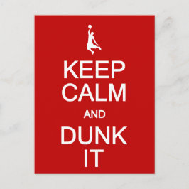 Calm & Dunk It Postcard behalten, anpassen Postkarte