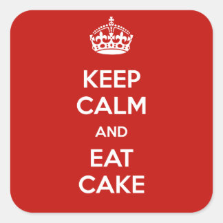Calm & Eat Cake Sticker behalten