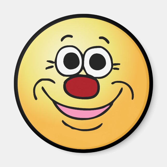 Calm Face Grumpey Magnet (Vorne)