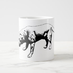 Calm Focus in Monochrome Jumbo-Tasse