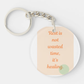 Calm & Healing Affirmation Key Ring Schlüsselanhänger