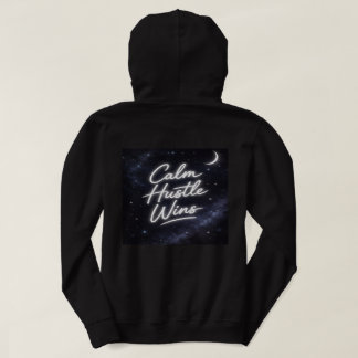 Calm Hustle Wins Damen Hoodie – Aesthetic Galaxy