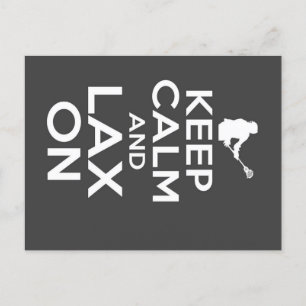 Calm Lacrosse Leinwand behalten Ankündigungspostkarte