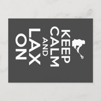 Calm Lacrosse Leinwand behalten Ankündigungspostkarte