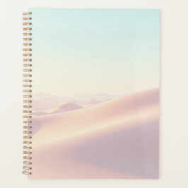 Calm light background with sand dunes planer