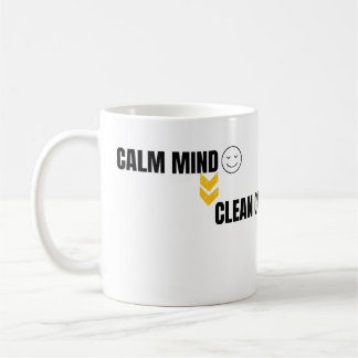 Calm Mind Smart Trading Minimal Chart Art Kaffeetasse
