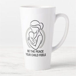 Calm Mother and Baby Minimalist Mantra Milchtasse