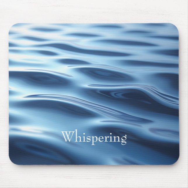 Calm Ocean Blue Waves Mousepad (Vorne)