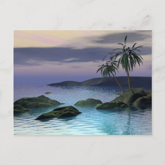 Calm Palms Postkarte (Vorderseite)