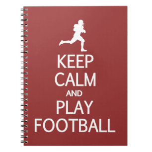 CALM & PLAY FOOTBALL behalten Farbnotebook Notizblock