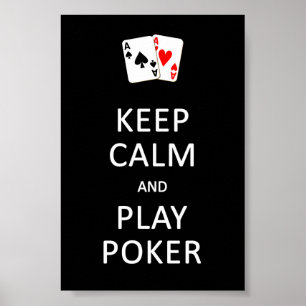 CALM- & PLAY-POKER-Poster behalten Poster