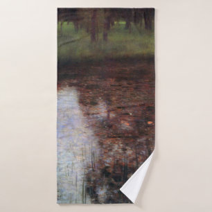 Calm Pond auf Kammerburg, Gustav Klimt Badehandtuch