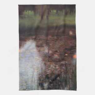 Calm Pond auf Kammerburg, Gustav Klimt Geschirrtuch