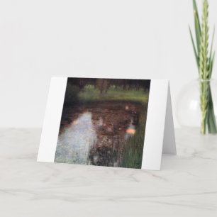 Calm Pond auf Kammerburg, Gustav Klimt Karte