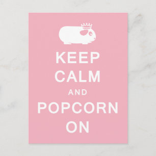 Calm & Popcorn auf Postkarte behalten