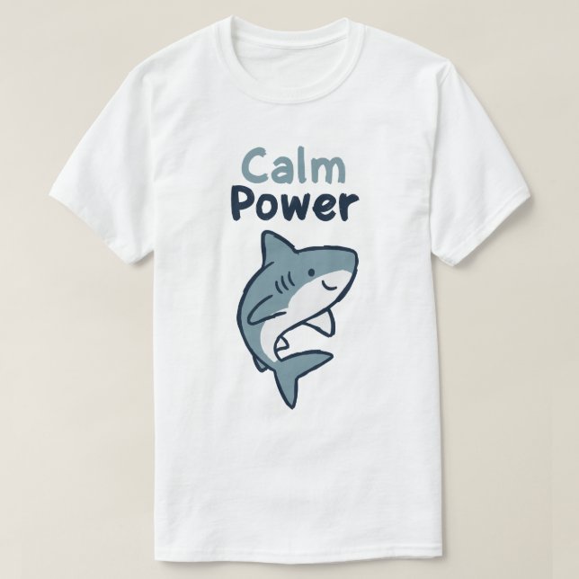 Calm Power Shark T-Shirt (Design vorne)