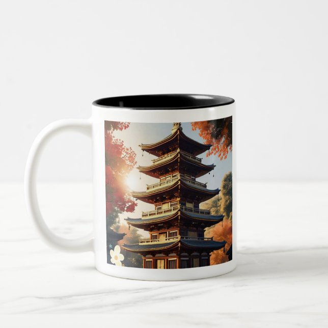 "Calm Reflections" Zweifarbige Tasse (Links)
