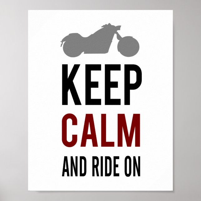Calm Ride behalten (Standard-Bildformat) Poster (Vorne)