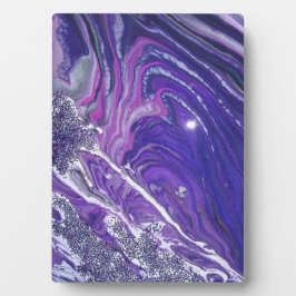 Calm River Acryl-Gussmalerei-Plakette Fotoplatte