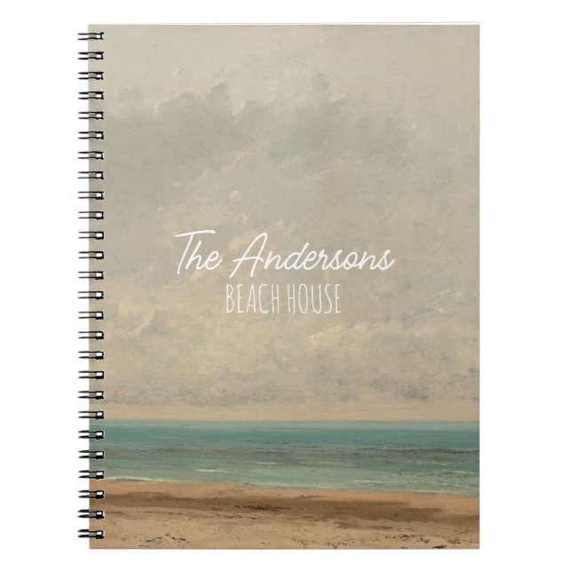 Calm Sea 1866 Gustave Courbet National Gallery Notizblock (Vorderseite)