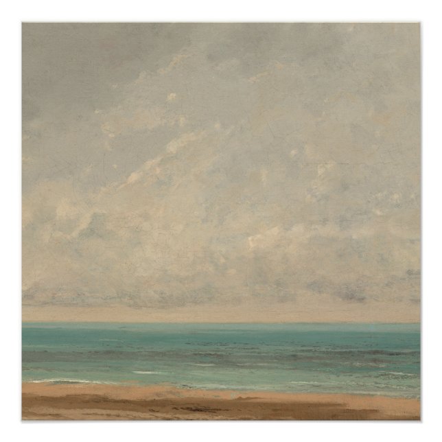 Calm Sea 1866 Gustave Courbet National Gallery Poster (Vorderseite)