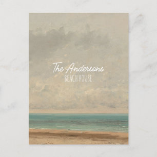 Calm Sea 1866 Gustave Courbet National Gallery Postkarte