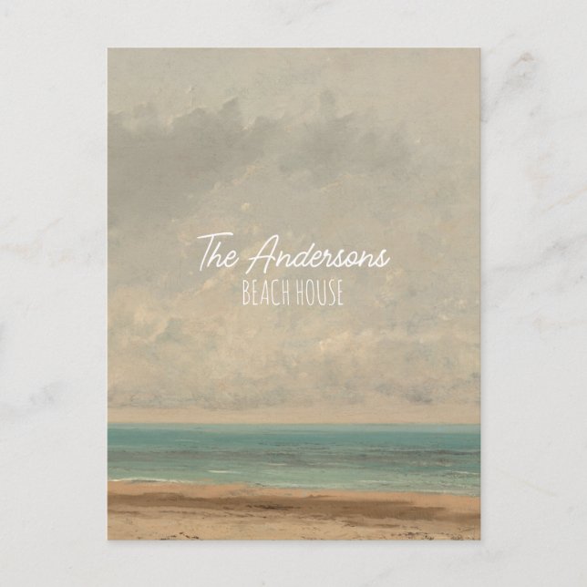 Calm Sea 1866 Gustave Courbet National Gallery Postkarte (Vorderseite)