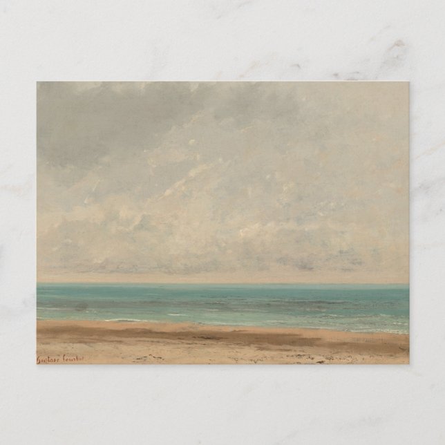 Calm Sea 1866 Gustave Courbet National Gallery Postkarte (Vorderseite)