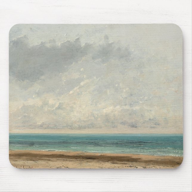 Calm Sea - Gustave Courbet Mousepad (Vorne)