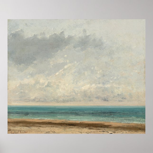 Calm Sea - Gustave Courbet Poster (Vorne)