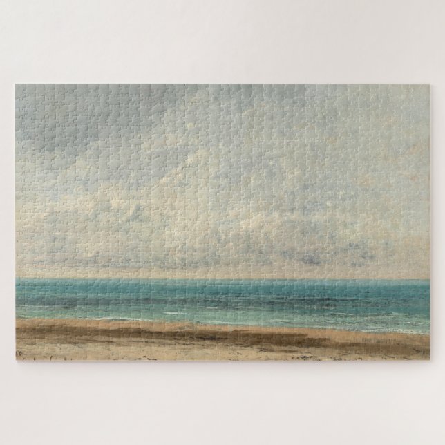 Calm Sea - Gustave Courbet Puzzle (Horizontal)