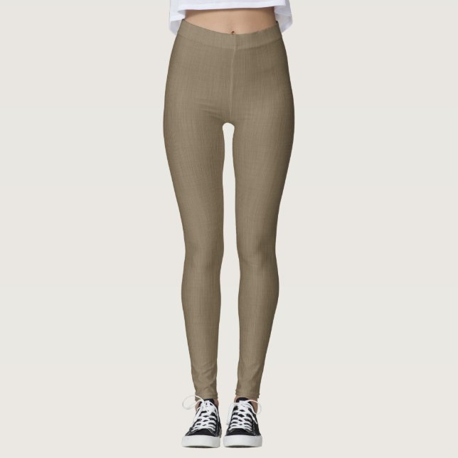 Calm & simple brown textured background  leggings (Vorderseite)