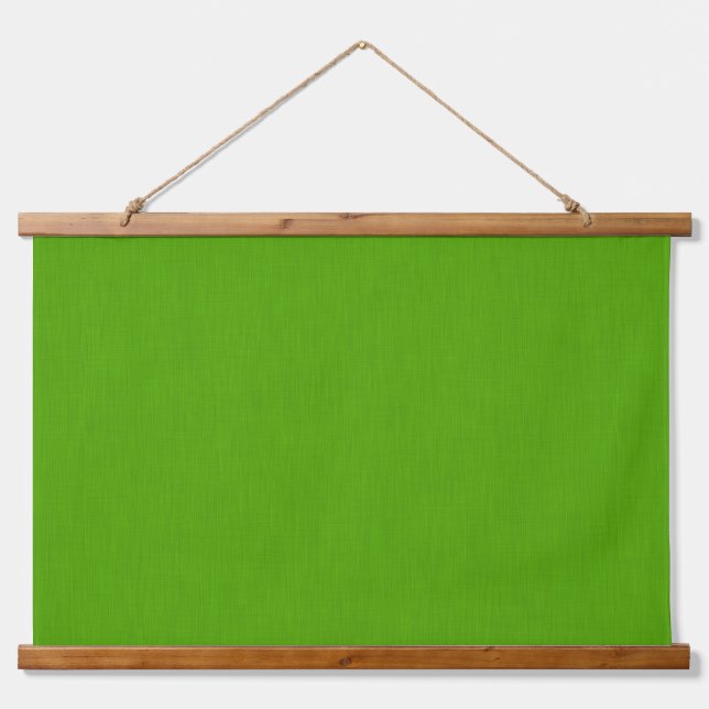 Calm & simple lime green textured background  wandteppich mit holzrahmen (Vorne)