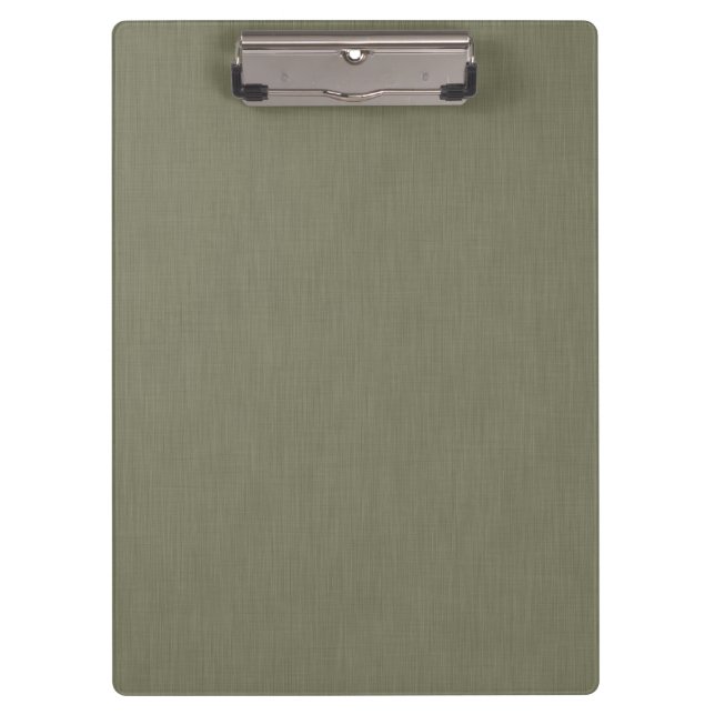 Calm & simple olive green textured background  klemmbrett (Vorderseite)