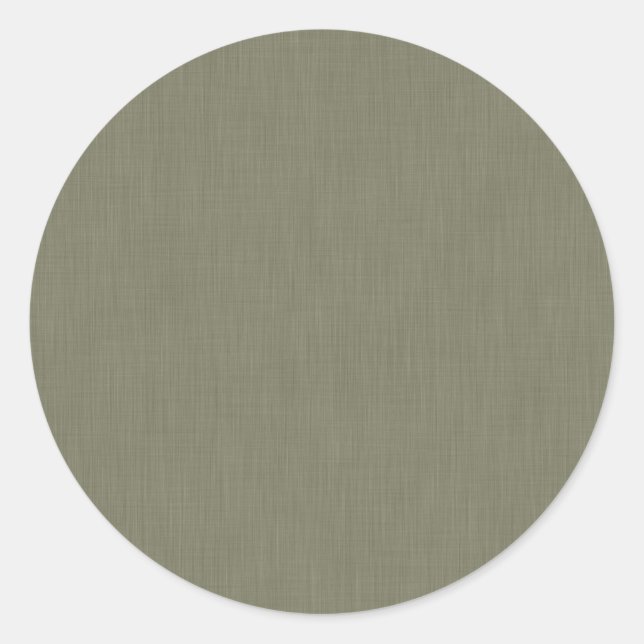 Calm & simple olive green textured background  runder aufkleber (Vorderseite)
