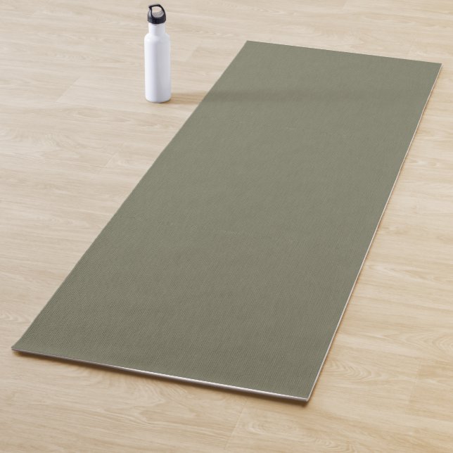 Calm & simple olive green textured background  yogamatte (Beispiel)