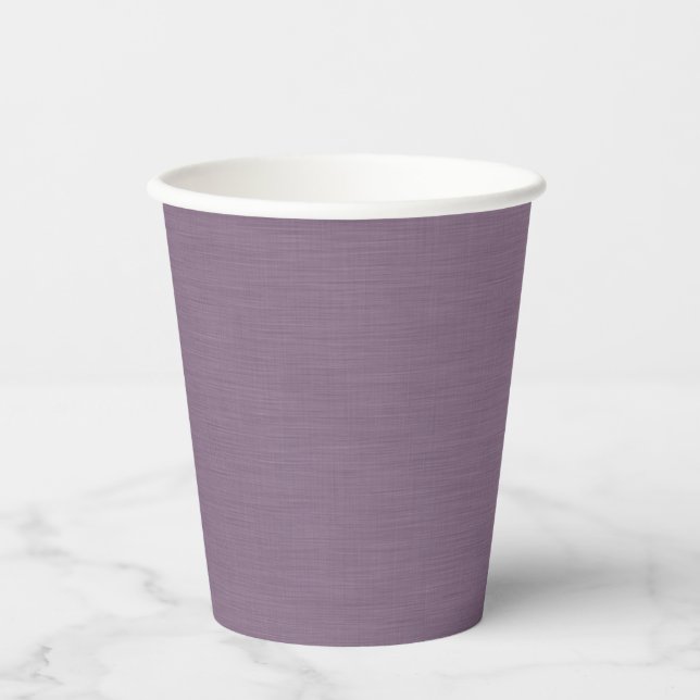 Calm & simple Purple textured background  Pappbecher (Vorderseite)