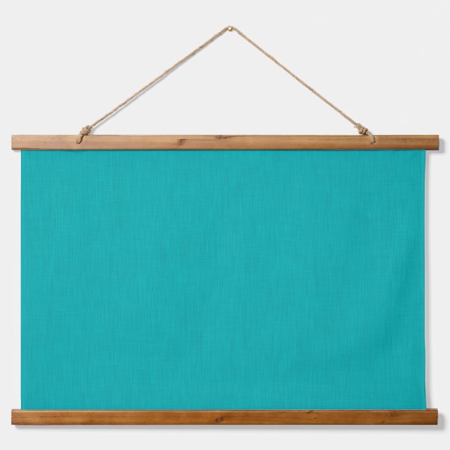 Calm & simple visual teal textured background  wandteppich mit holzrahmen (Vorne)