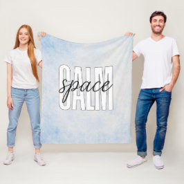 Calm Space Pastel Blue Cozy Fleecedecke