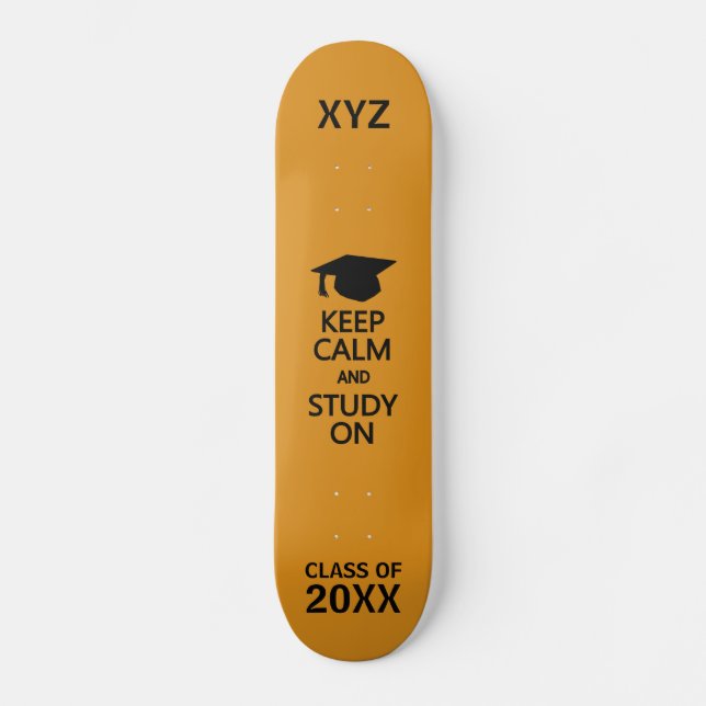 Calm & Study behalten auf individuellen Skateboard (Vorderseite)